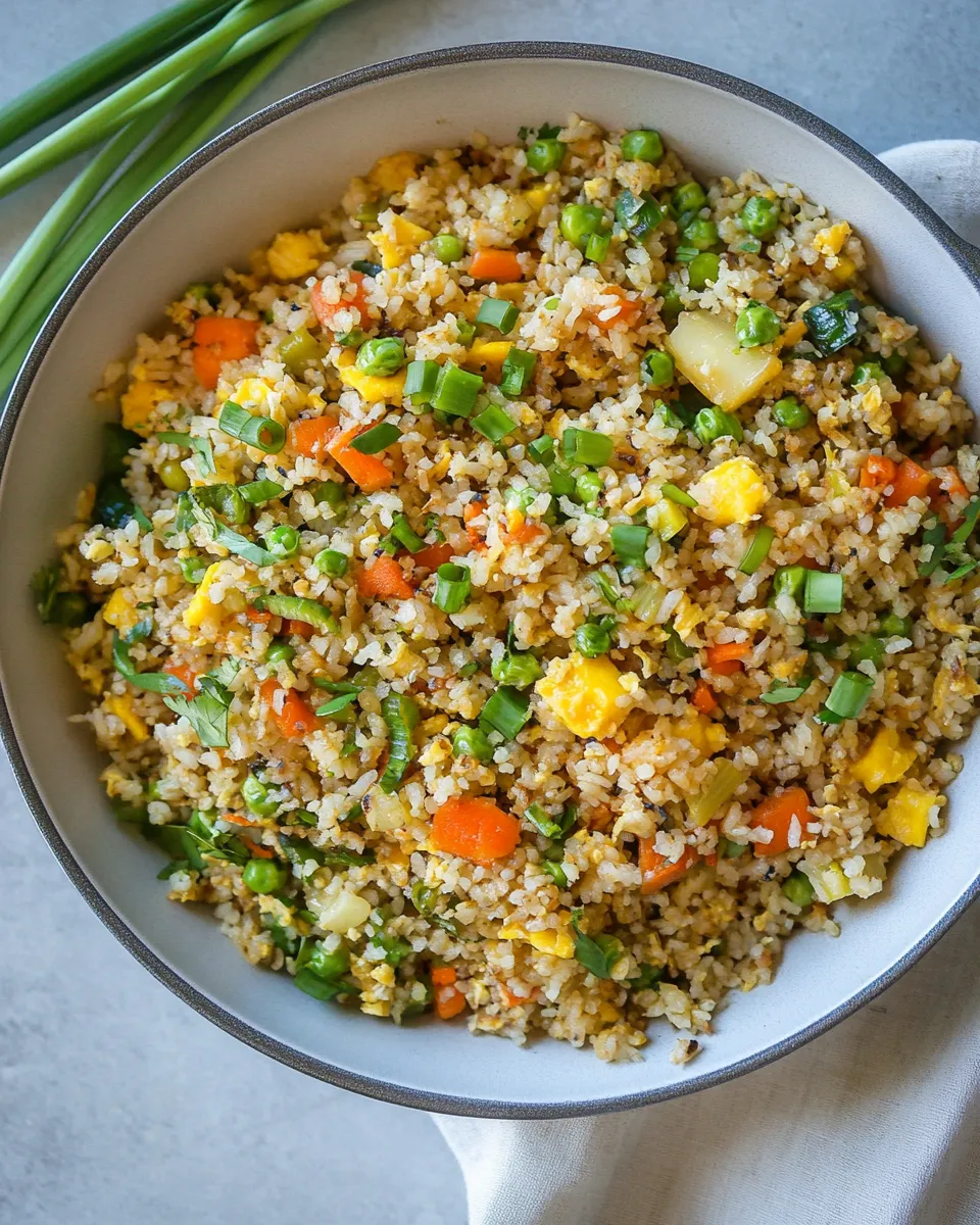 Classic Turnip Fried Rice (Paleo, Keto) recipe image