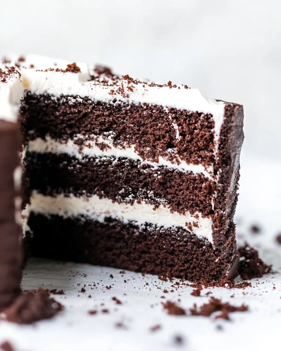 Classic Tuxedo Cake recipe image