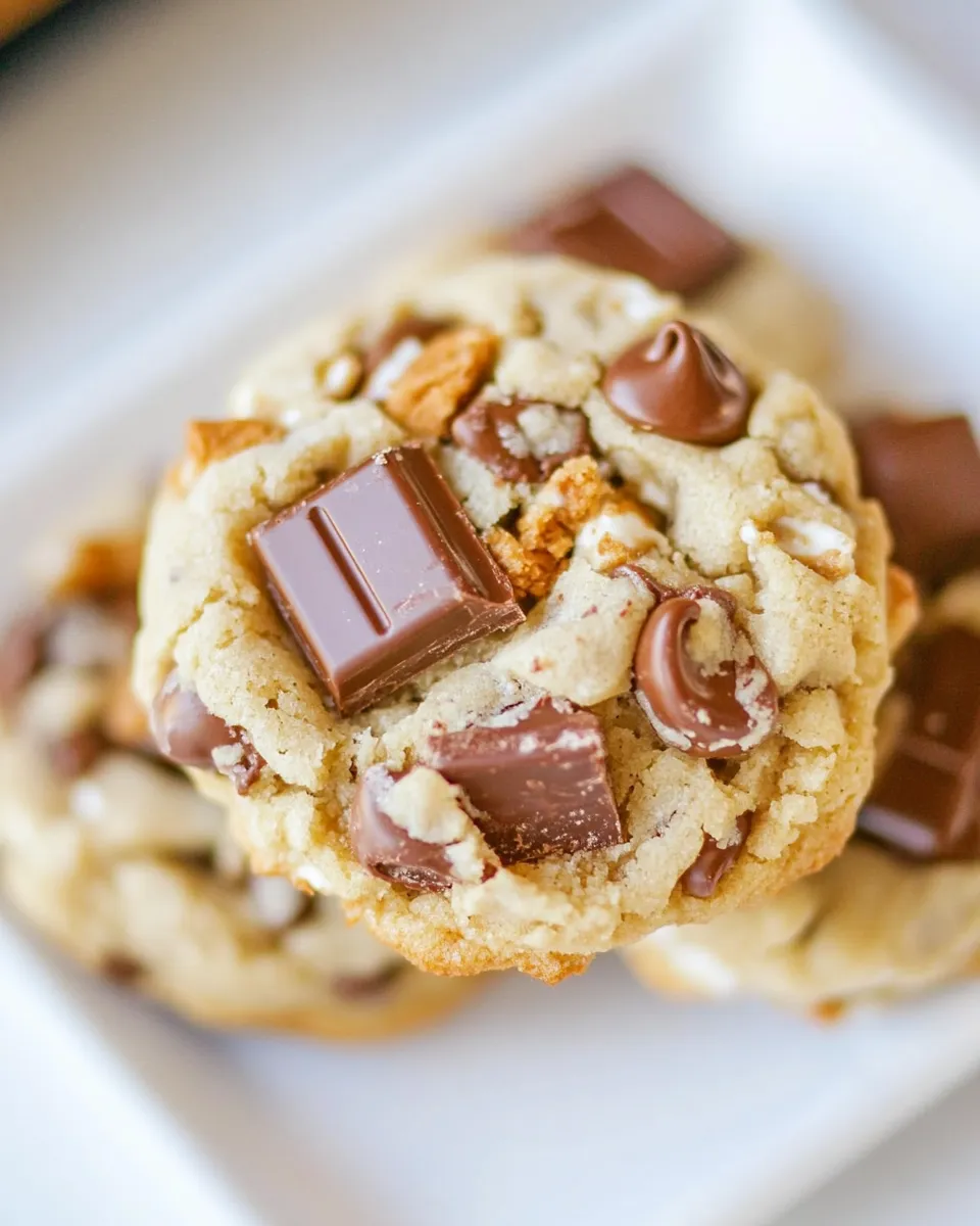 Homemade Twix Bar Chocolate Chip Cookies photo