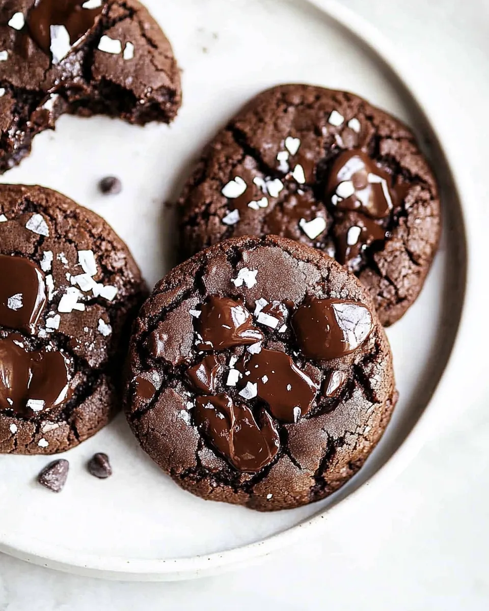 Easy Ultimate Chocolate Cookies food shot
