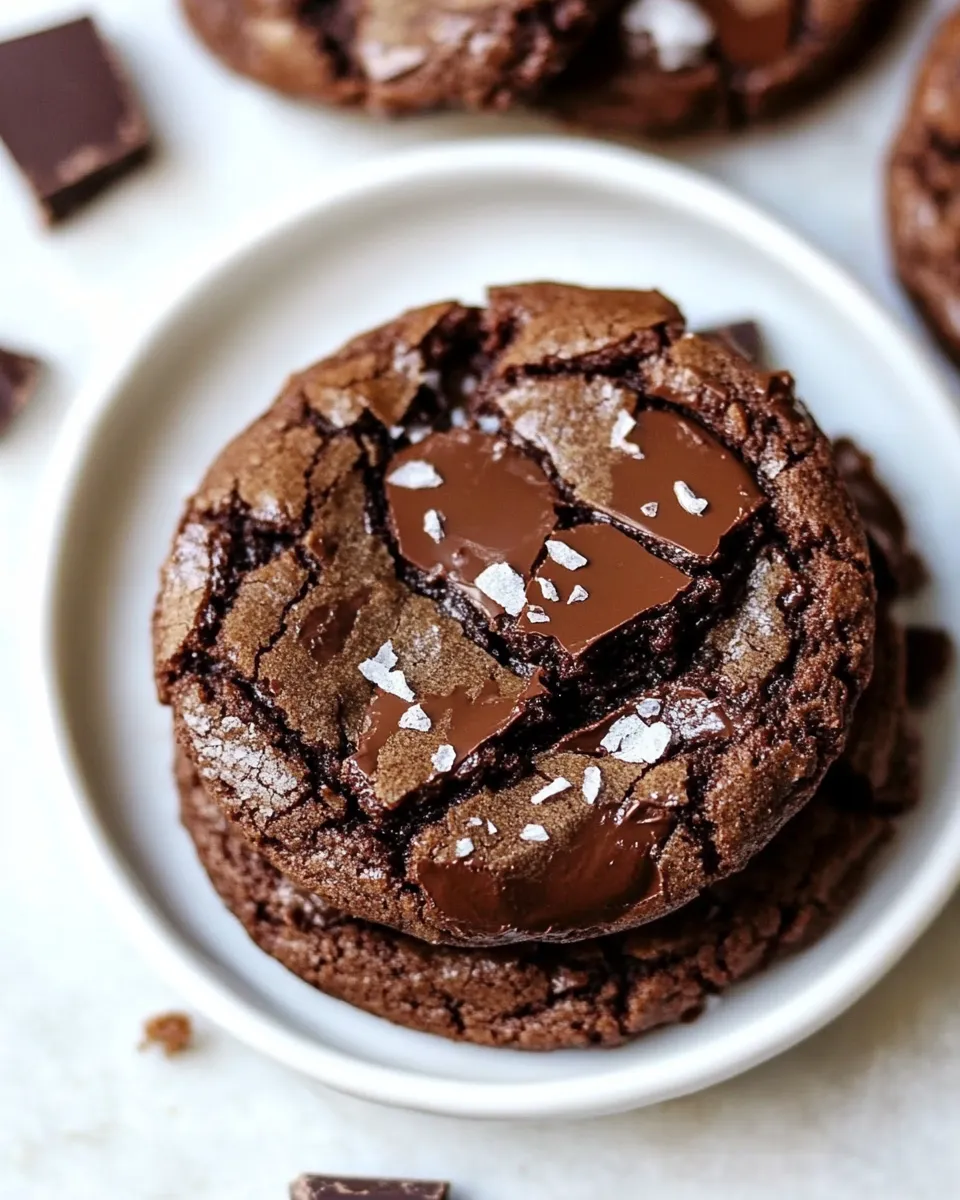Delicious Ultimate Chocolate Cookies plate image