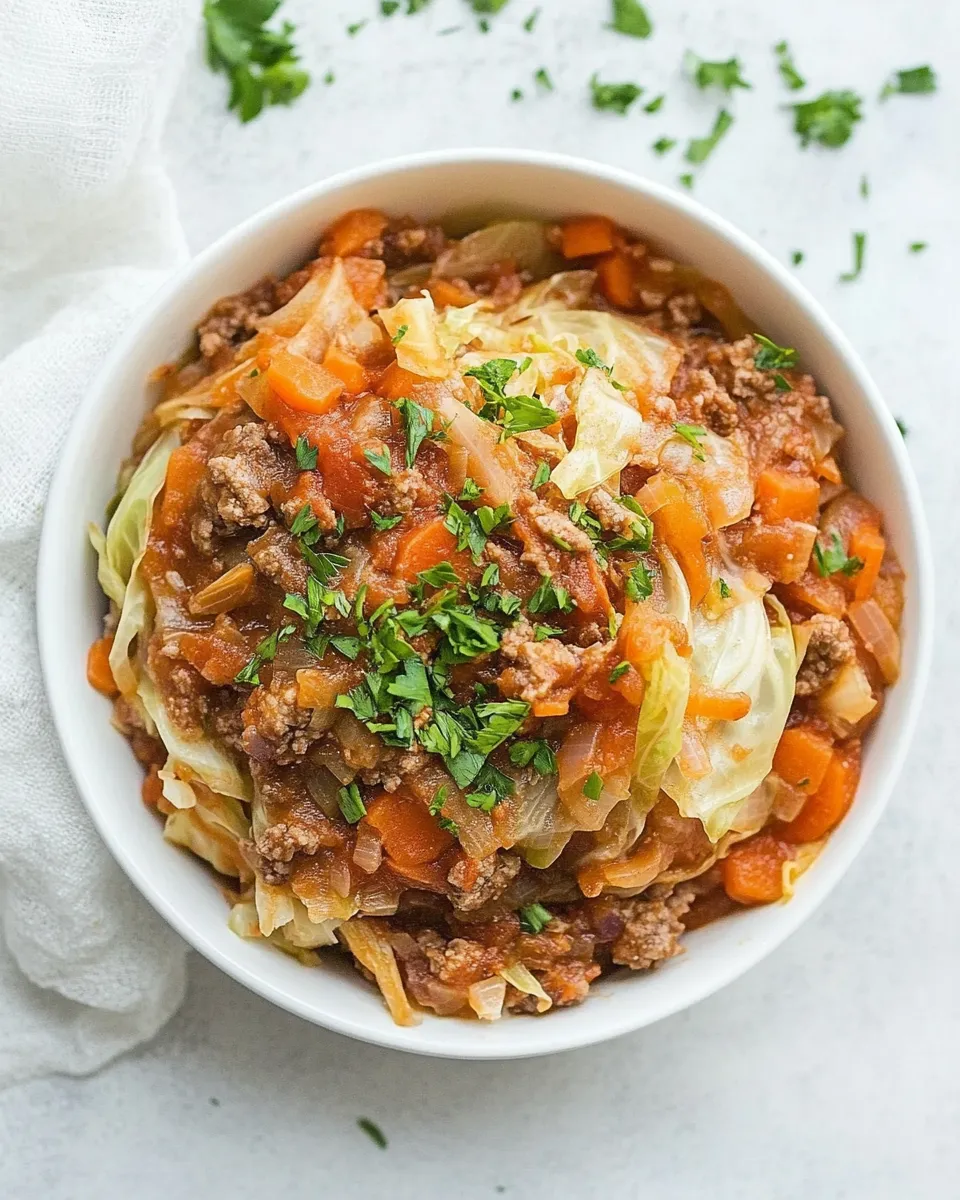Homemade Unstuffed Cabbage Bowls (Keto, Paleo, Whole30) recipe photo