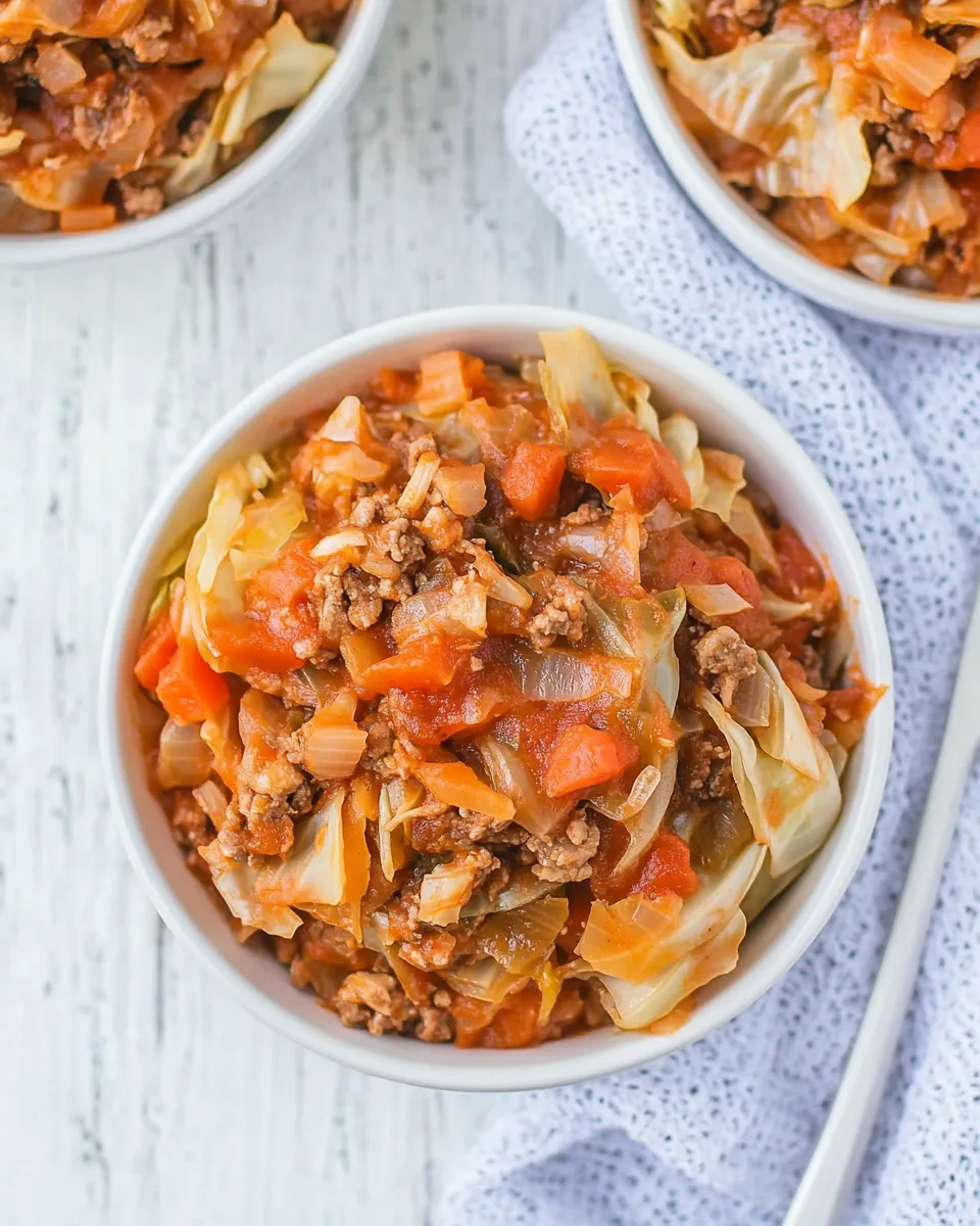Delicious Unstuffed Cabbage Bowls (Keto, Paleo, Whole30) plate image
