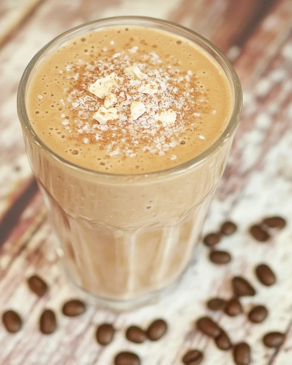 Homemade Vegan Coffee Milkshake photo