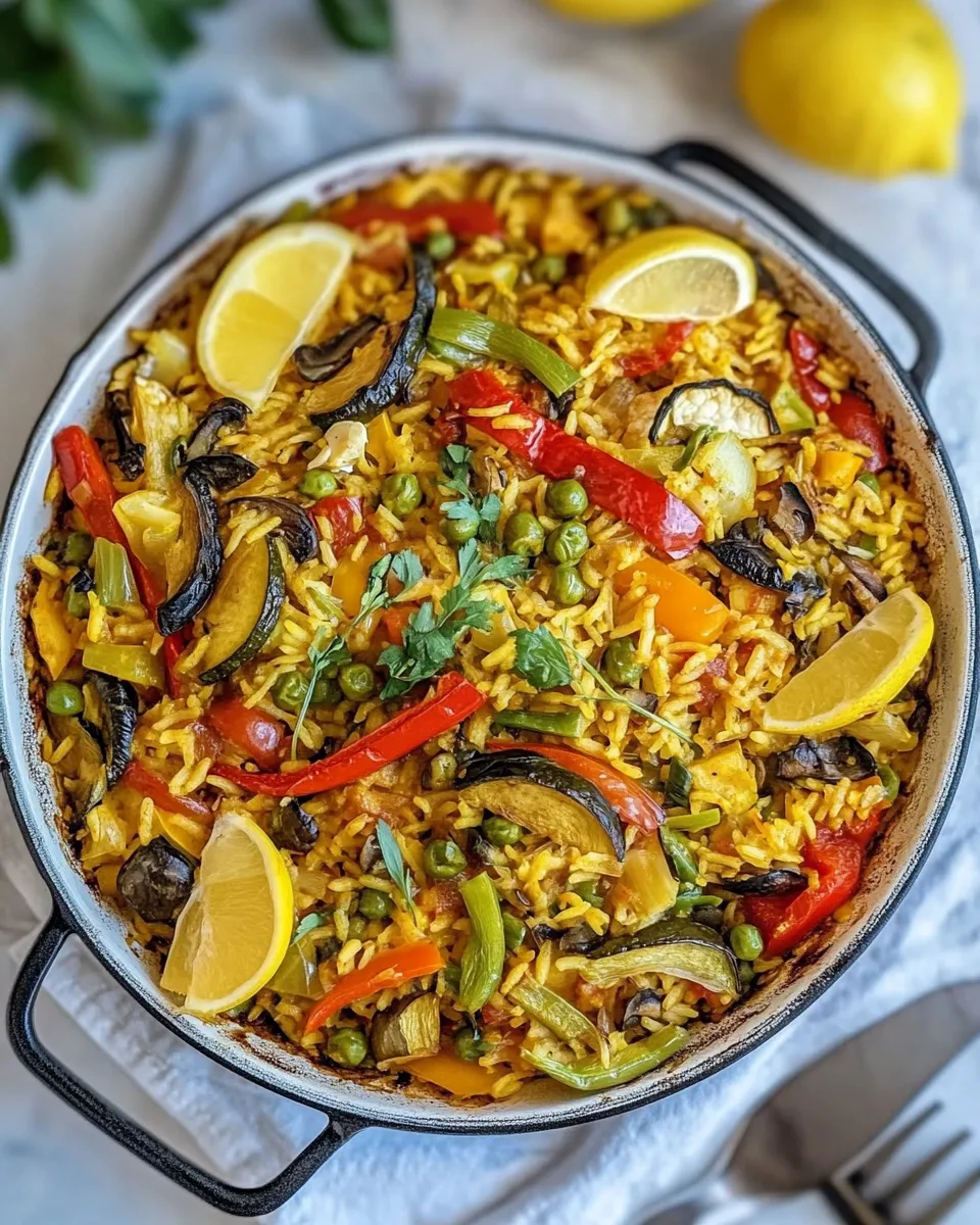 Homemade Vegetable Paella recipe photo