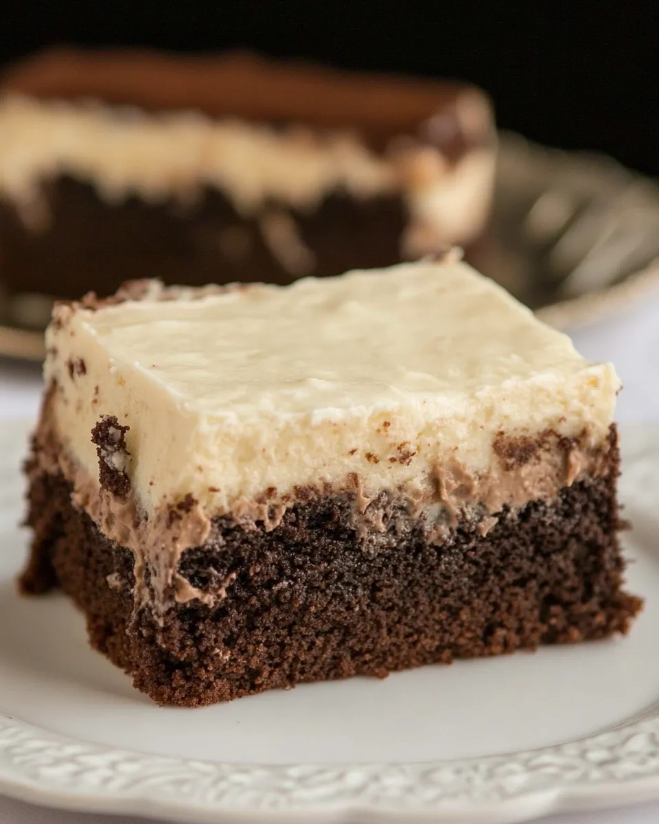 Easy Vintage Brownie Surprise Cake recipe photo