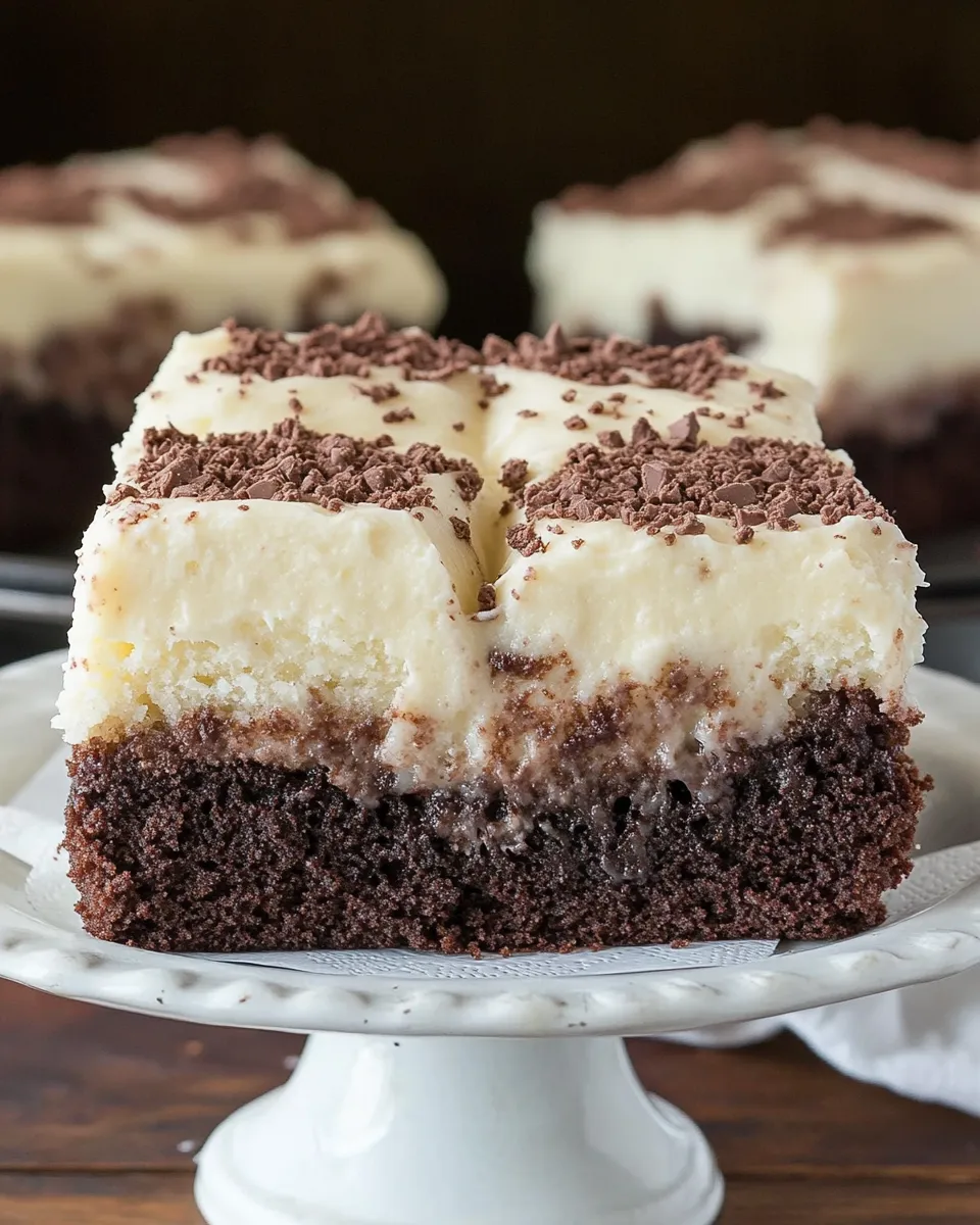 Delicious Vintage Brownie Surprise Cake dish photo