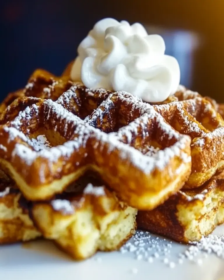 Homemade Waffled French Toast photo