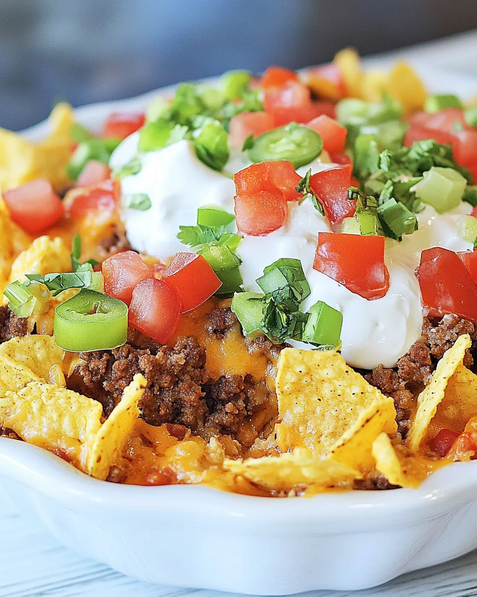 Homemade Walking Taco Casserole photo