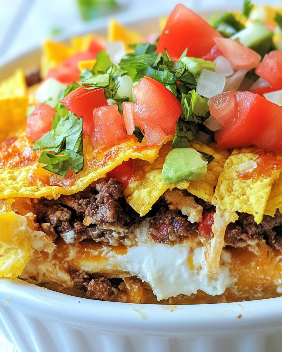 Classic Walking Taco Casserole image