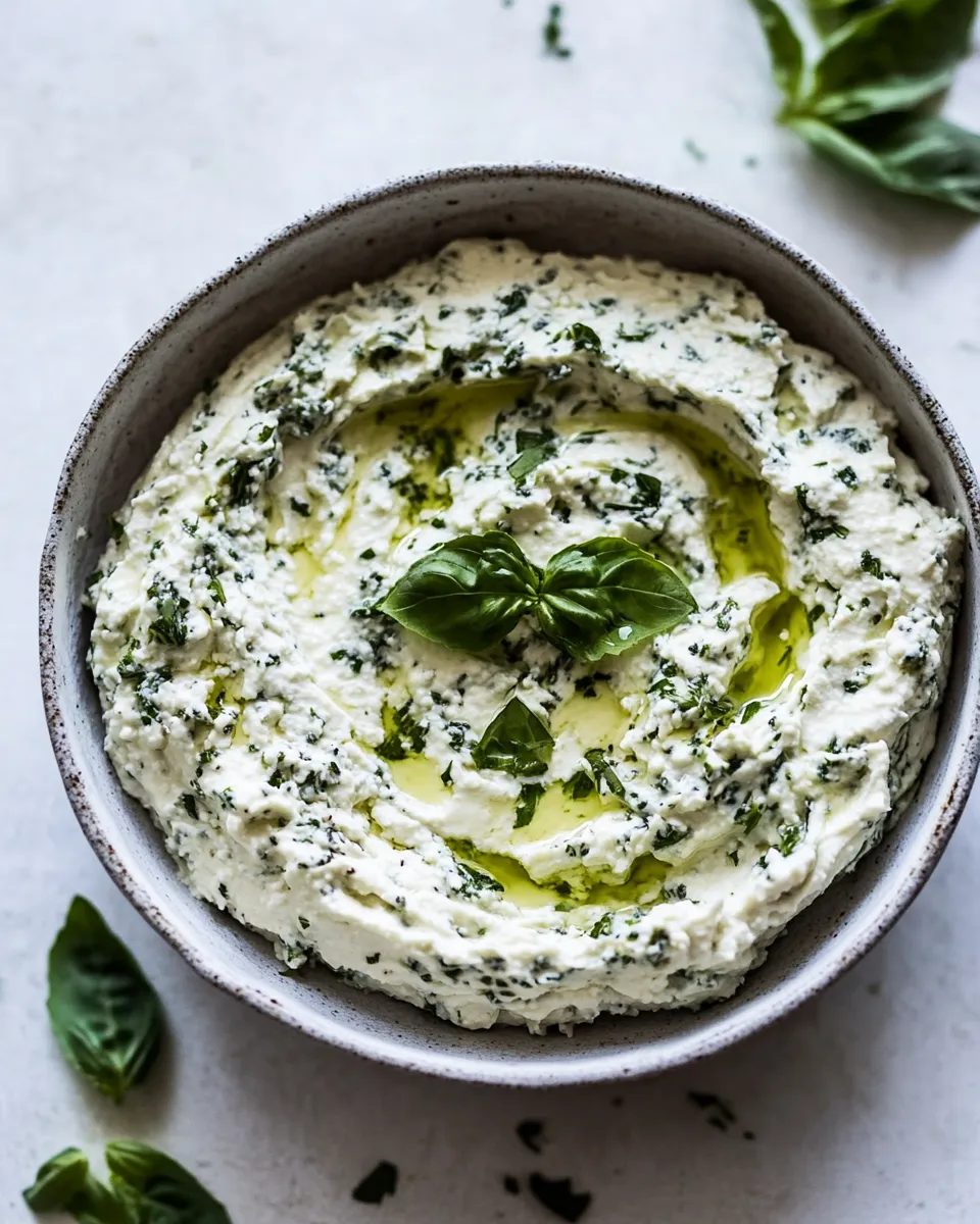 Homemade Whipped Feta with Fresh Herbs photo