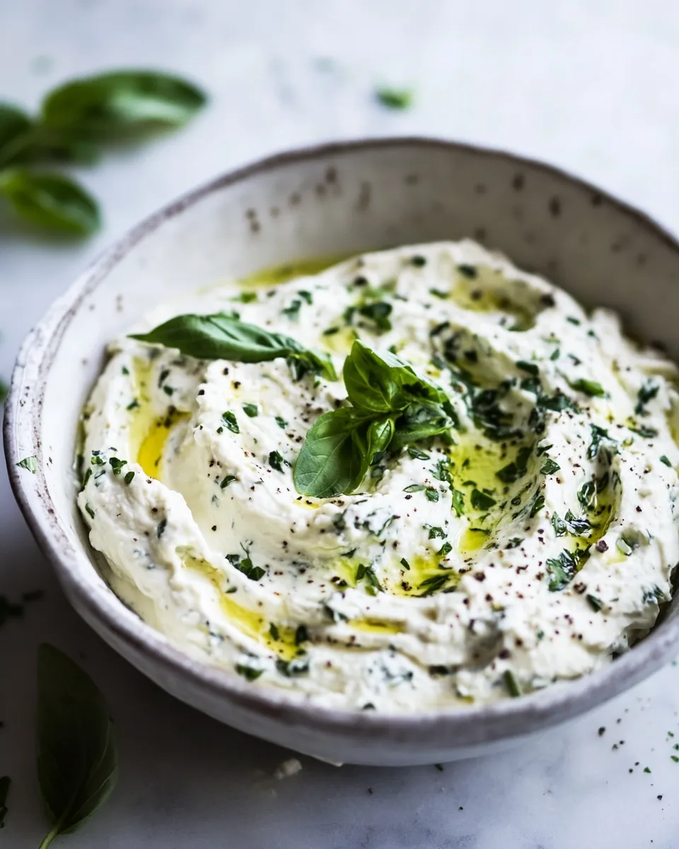 Easy Whipped Feta with Fresh Herbs recipe photo