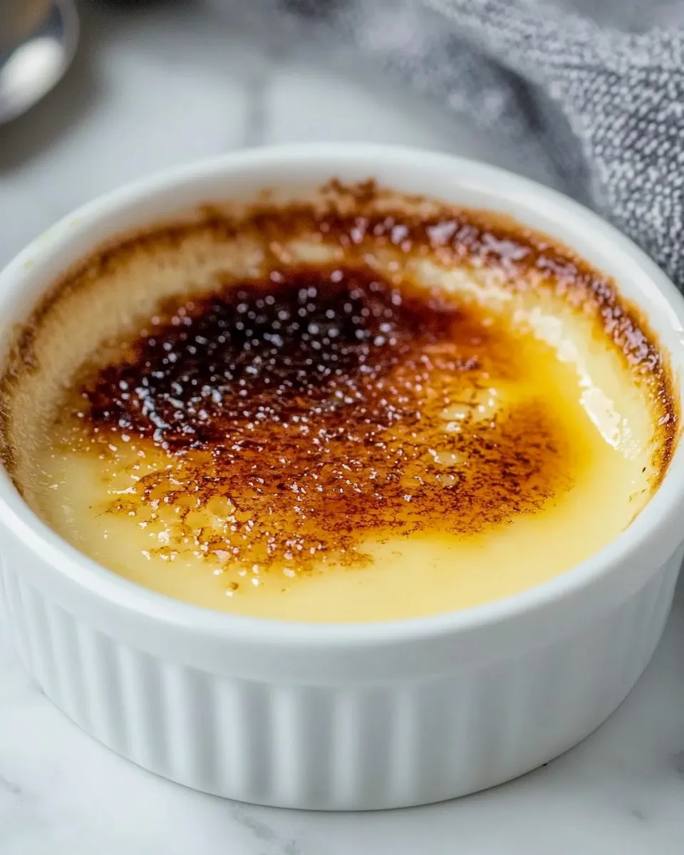 Easy White Chocolate Creme Brulee recipe photo