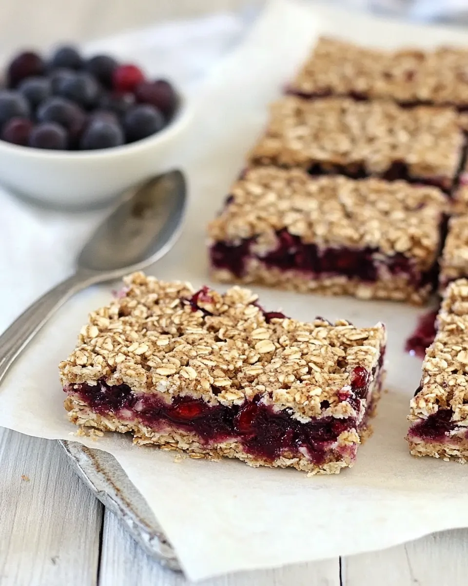 Easy Whole Grain Fruit-Filled Bars recipe image
