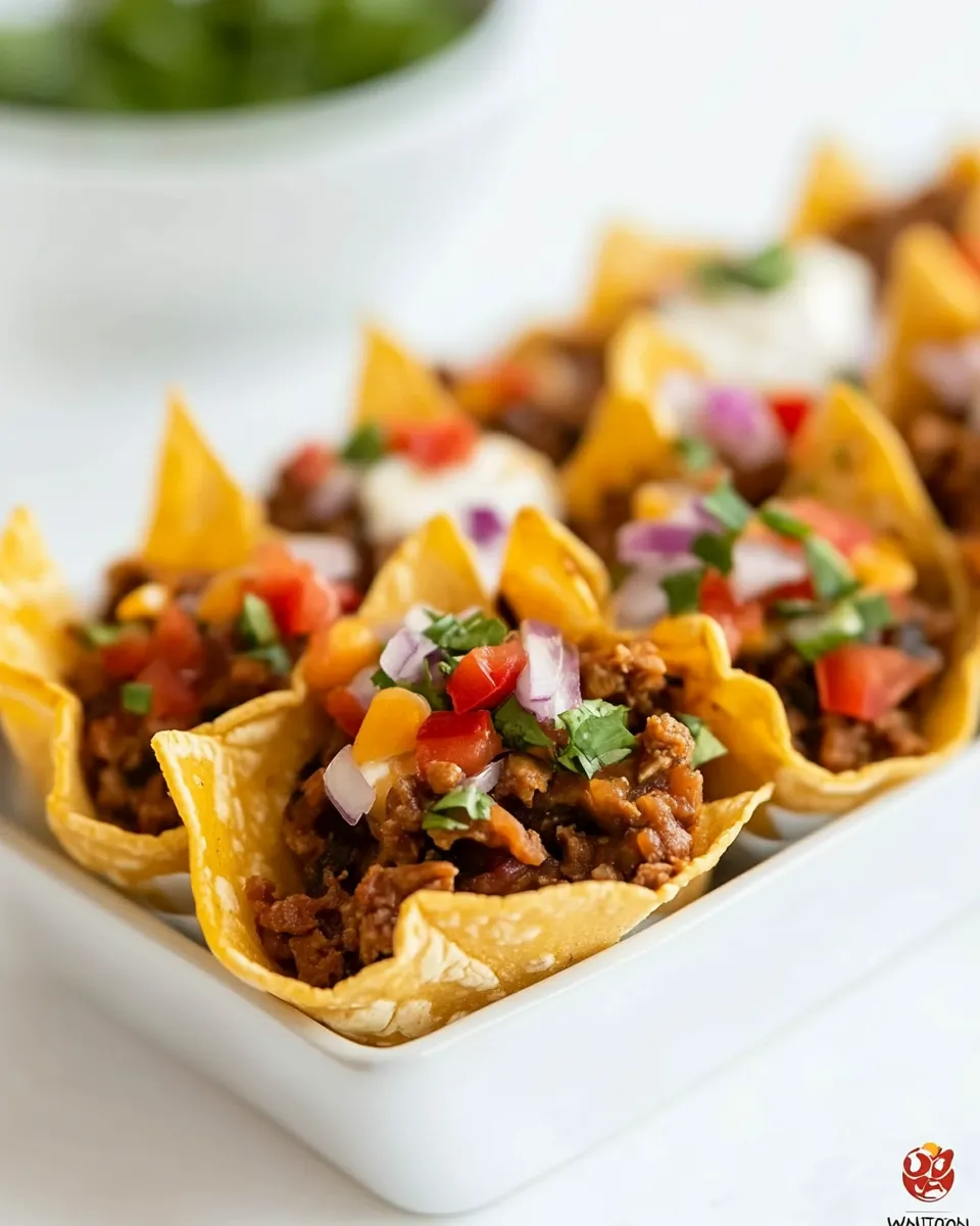 Delicious Wonton Tacos dish photo