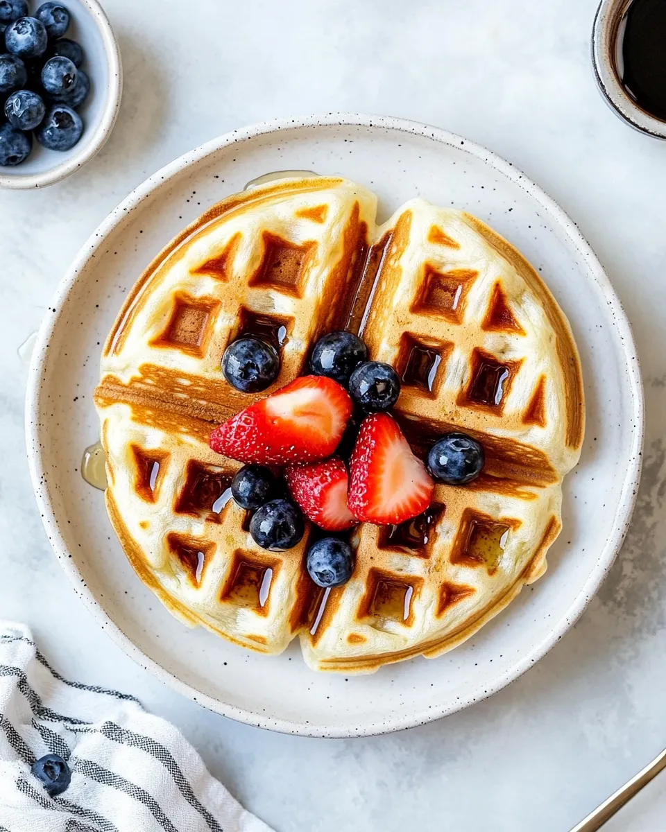 Homemade Yeasted Waffles recipe photo