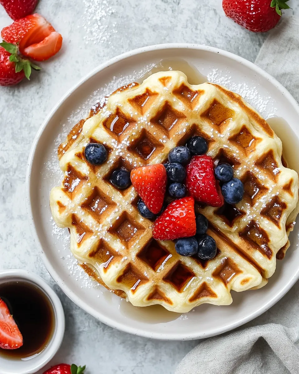 Classic Yeasted Waffles dish photo